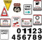 WERNNSAI Racing Car Party Decorations - 10PCS Funny Car Birthday Decoration Signs for Boys, Racing Car Theme Party