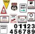 WERNNSAI Racing Car Party Decorations - 10PCS Funny Car Birthday Decoration Signs for Boys, Racing Car Theme Party