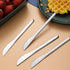 VANRA 5.8in 4-Piece Stainless Steel Dessert Knives Set, Kids Dinner Knife Appetizer Fruit Snack Serving Flatware