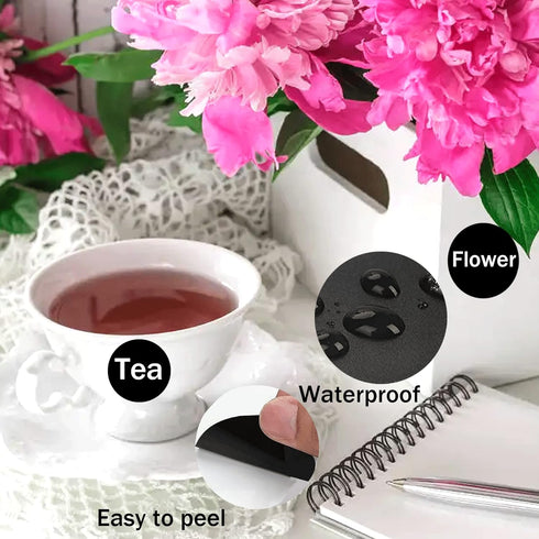 300 Blank Spice Jars Labels Chalkboard Stickers 1.5" Round Waterproof Kitchen Pantry Labels for Canning