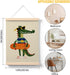 12x16 Inch PaJiaNi Skateboard Wall Art, Skateboard Wall Decor Poster, Crocodile Wall Decor Poster for Nursery Kids