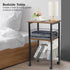 3-Tier Hadulcet Small End Table, Side Table with Storage Basket, Industrial Style Side End Table for Living Room