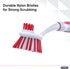 Dish Brush with Handle Vegetable Brush Double Sided Cleaning Brush Scrubber Non Scratch Scrub Brushes Kitchen Brush