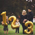 Lovoir 40 Inch Large Gold Number 1 Balloon, Jumbo Mylar Foil Helium Balloon for Birthday Party Decorations