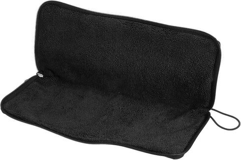 Wet Umbrellas Bag 11"x5" Superfine Fiber Reversible Sleeve Cover, Portable Waterproof Case for Travel - Black