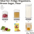 Felli Flip Tite Food Storage Container - 5” LARGE 5pk Set, Airtight Lid, Stackable Plastic Canister for Pantry