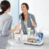 Marble Bathroom Countertop Organizer - Detachable 7 Slots Kids Electric Toothbrush and Toothpaste Holde Drainage for Bathroom Accessories Organization Counter Vanity Storage, Grey by GFWARE
