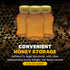 8 oz 24-Pack Mann Lake Refillable Hourglass Honey Jars | Plastic Containers with Yellow Flip-Top Lids | Empty Bottles