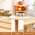 Countertop, 3-Tier 3 (9.5, Plate Organizer for Cabinet and Kitchen Bamboo Corner Shelf - Space Saver, Tier Shelf