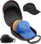 Glamgen Hard Hat Case for Baseball Caps, Travel Carrier with One Black Cap, Adjustable Shoulder Strap