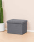 16.5"x12.6"x12.6" B FSOBEIIALEO Folding Storage Ottoman Cube Linen Ottomans for Living Room, Bedroom, Home Office, Dorm