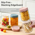 NETANY 6-pack 16 oz Overnight Oats Containers with Airtight Lids, Glass Food Storage Jars