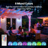 66FT 200 24 (66FT 7mm) Rope Lights for Outside, LED Color Changing Rope Lights with Plug & Remote Colors RGB Twinkle
