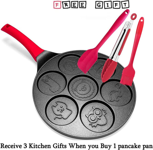 Egg Pan Omelette Maker, Nonstick Pancake Skillet for Breakfast, Cookies, Burgers
