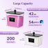3 2600 +2000ml/0.53+0.7gal Lifewit Pcs Laundry Pods Container with Bamboo Lid, Dryer Sheet Holder, Laundry Room