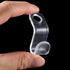 Jetec 48 Pieces Clear Clothes Hanger Connector Hooks, Cascading Connection Clips for Clothes Closet Organization