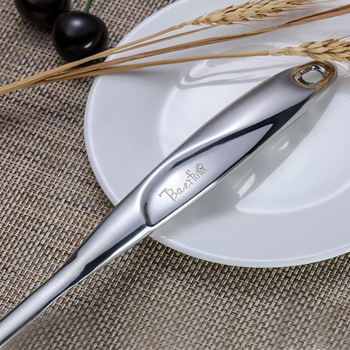 High Grade Soup Ladle, Cooking Ladle for Soup, Heat-proof Design, Stainless Steel Kitchen Utensil (4 ounce, 13.5 Inch)