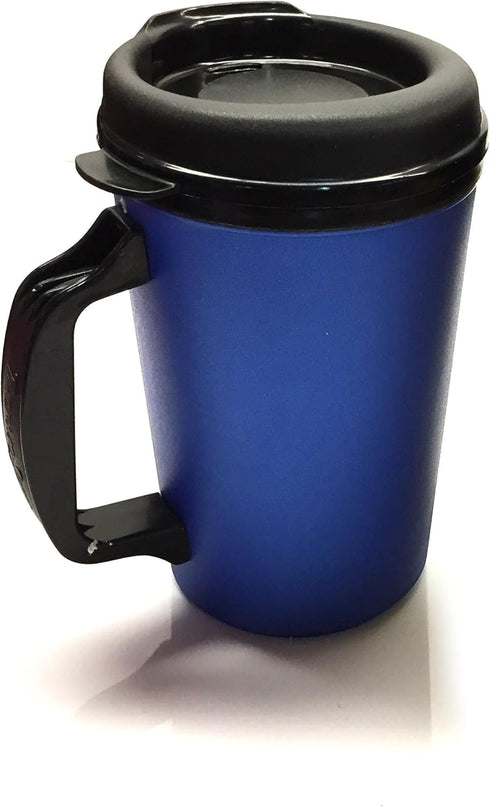 GAMA Electronics 20 oz ThermoServ Foam Insulated Coffee Mug, Blue & Red (1 each)