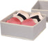 DIOMMELL Foldable Cloth Storage Box Organizer, Fabric Baskets Bins Containers Divider for Clothes, Set of 9 Grey