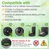 Replacement Parts for i'Robot Roomba i3 i7 E5 j7 i4 i7+ i3+ i4+ i6 i6+ i8 i8+ E6 E7, 2 Set Rubber Brushes & 8 HEPA