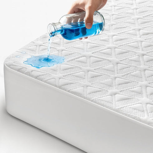 Waterproof Mattress Protector Full Size, Soft Breathable Mattress Pad with Deep Pocket