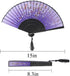 4 Pieces Handheld Fans, Vintage Silk Folding Fans with Bamboo Frames for Dancing Cosplay Wedding Party Props