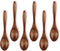 6Pcs Small Wooden Spoons, 5.5 Inches Honey Spoons, Little Wooden Utensils Set for Cooking Soup Tea