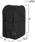 Crutello Food Processor Cover with Storage Pockets for Large Custom 11-14 Cup Processor, Black Cover