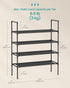 4-Tier Closet, ULSH044BH02 SONGMICS Shoe Rack, Shoe Storage for Hallway Slim and Space-Saving, Metal Frame, Non-Woven