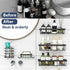 Shower Caddy - 5 Pack Organizer Rack for Inside Shower, Self Adhesive Large Capacity Rustproof Stainless Steel