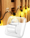 LZC Hooks for Outdoor String Lights Clips: 25 Pack Square Clear Large Heavy