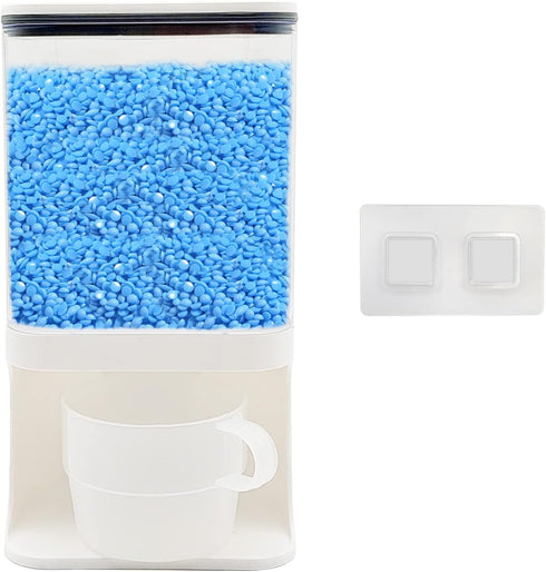 Detergent Dispenser for Laundry Room,Wall-Mounted Laundry Detergent Dispenser with Spigot Cup Holder,Suitable