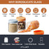 iyayayuanyuan 16oz (6 Pack) -20C, 230C Frozen Premium Borosilicate Glass Meal Prep Jars with Airtight Lids - Freezer
