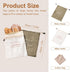 SGKXU 2 Pack Reusable Beeswax Bread Bags for Homemade Sourdough - XL Removable Cotton Linen Sourdough Storage Bags