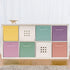 Sorbus 11 Inch Fabric Storage Cubes - Sturdy Collapsible Bins & Handle, 6 Foldable Baskets for Organizing Clothes,
