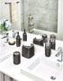 iDesign Austin Toothbrush Organizer with Covered Lid - Ideal for Regular and Electric Brushes