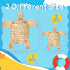 Threehoney 3 3 Pcs Turtle Beach Theme Decor Size Handmade Wicker Turtle Wall Decor Sea Life Hanging Wall Art Coastal