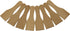 Wooden Raclette Spatula Set of 8, Smooth Beechwood Scrapers Safe for Non-stick Pans