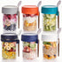 Ayemol 6 Pack Overnight Oats Containers with Lids and Spoons, 16 OZ Glass