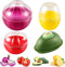 Vegetable and Fruit Storage Containers for Fridge, 4 Pcs BPA Free Reusable Food Saver for Keeping Food Fresh Longer