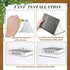 6 Jetec Pieces Invisible Floating Bookshelf for Wall Mount Iron Floating Book Shelves Multipurpose Hidden Hanging