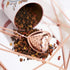 Pinky Up Heart Shaped Tea Ball, Reusable Loose Leaf Tea Infuser, Stainless Steel, Rose Gold