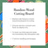 Society6 Bamboo Cutting Board by Burcu Korkmazyurek - Unique Kitchen Decor, 16" x 10.5" x 0.5", Floral And Flamingo II