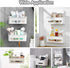 Suction Cup Shower Organizer Basket, Plastic Bath Shelf with Strong Suction Power, Waterproof, Reusable Caddy for