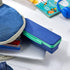 It's Academic Flexi Storage Box with Lid, Compact Collapsible Pencil Case for Craft and School Supplies, Pink and Blue,
