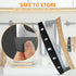 ALLTOP Pizza Cutter Rocker, High Performance Stainless Steel Slicer Blade with Wooden Handle, Kitchen Tool