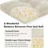 36 Inch 36x15x3Inch, baibu Memory Foam Bench Cushion, Dual-Layer Patent Design Non-Slip Indoor Bench Cushion with Ties