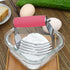 Heavy Duty Dough Blender, Stainless Steel Pastry Cutter for Mixing Flour and Butter, Professional Baking Tool (Pink)
