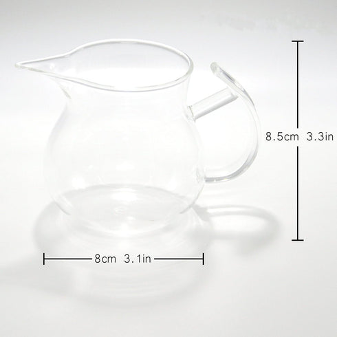 ELITEA Clear Glass Creamer Pitcher - 250ml, 8.5 oz. for Milk, Cream, Tea Serving