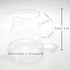 ELITEA Clear Glass Creamer Pitcher - 250ml, 8.5 oz. for Milk, Cream, Tea Serving